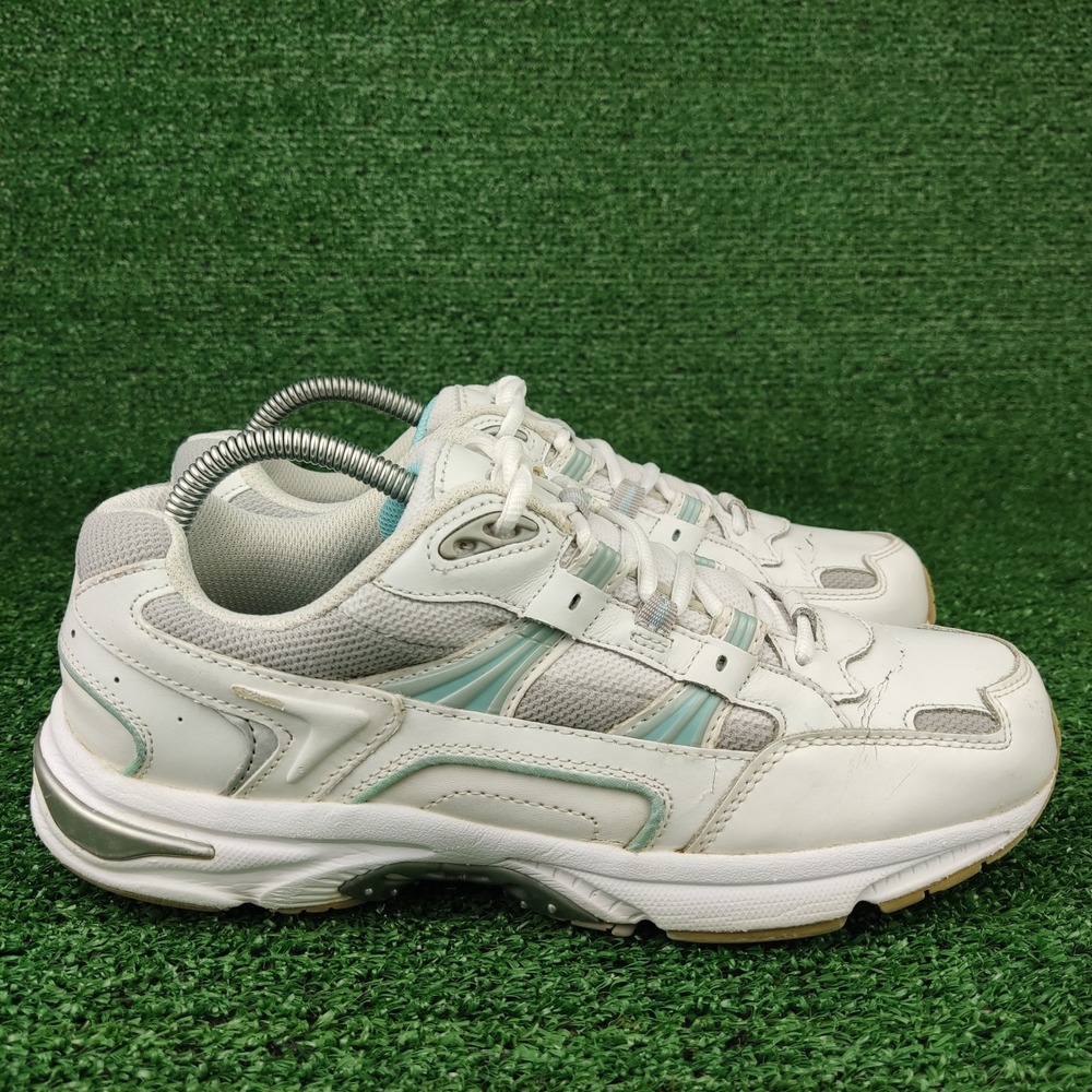 Walker Sneakers Women 9.5 White RS:072-17 Walking Shoes Leather Mesh Athletic‎